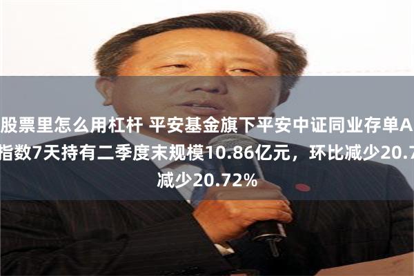 股票里怎么用杠杆 平安基金旗下平安中证同业存单AAA指数7天持有二季度末规模10.86亿元，环比减少20.72%