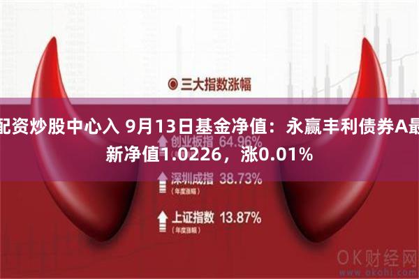 配资炒股中心入 9月13日基金净值：永赢丰利债券A最新净值1.0226，涨0.01%