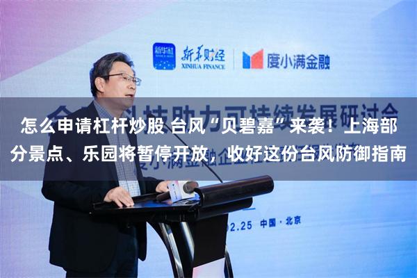 怎么申请杠杆炒股 台风“贝碧嘉”来袭！上海部分景点、乐园将暂停开放，收好这份台风防御指南