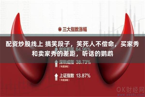 配资炒股线上 搞笑段子，笑死人不偿命，买家秀和卖家秀的差距，听话的鹦鹉
