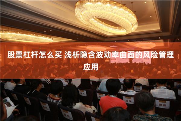 股票杠杆怎么买 浅析隐含波动率曲面的风险管理应用