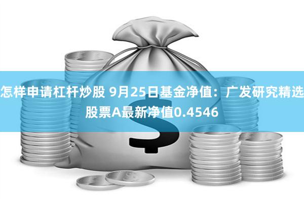 怎样申请杠杆炒股 9月25日基金净值：广发研究精选股票A最新净值0.4546