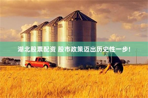 湖北股票配资 股市政策迈出历史性一步!