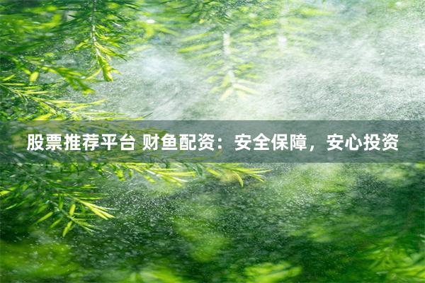 股票推荐平台 财鱼配资：安全保障，安心投资