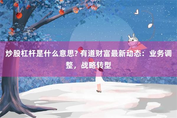 炒股杠杆是什么意思? 有道财富最新动态：业务调整，战略转型