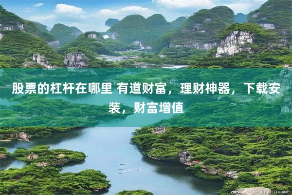 股票的杠杆在哪里 有道财富，理财神器，下载安装，财富增值