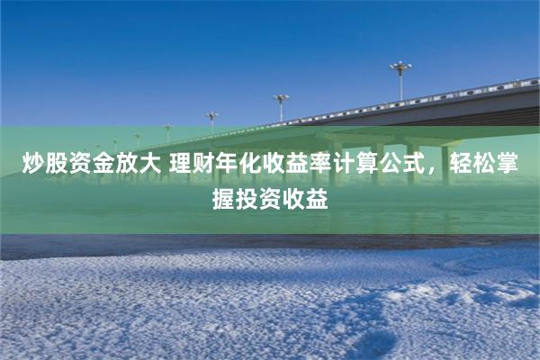 炒股资金放大 理财年化收益率计算公式，轻松掌握投资收益