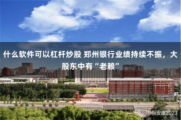 什么软件可以杠杆炒股 郑州银行业绩持续不振，大股东中有“老赖”