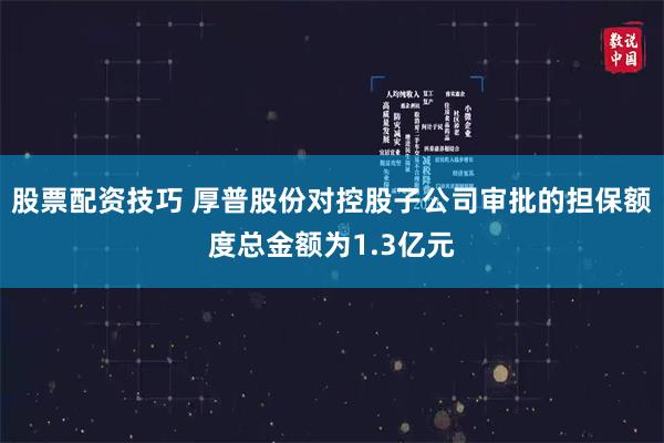 股票配资技巧 厚普股份对控股子公司审批的担保额度总金额为1.3亿元
