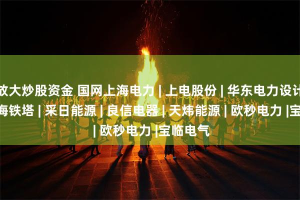 放大炒股资金 国网上海电力 | 上电股份 | 华东电力设计院 | 上海铁塔 | 采日能源 | 良信电器 | 天炜能源 | 欧秒电力 |宝临电气
